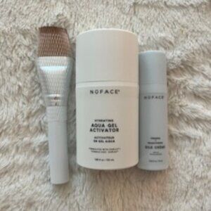Nuface Gel Activator + Silk Creme + Brush